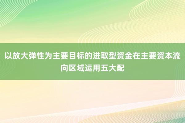 以放大弹性为主要目标的进取型资金在主要资本流向区域运用五大配